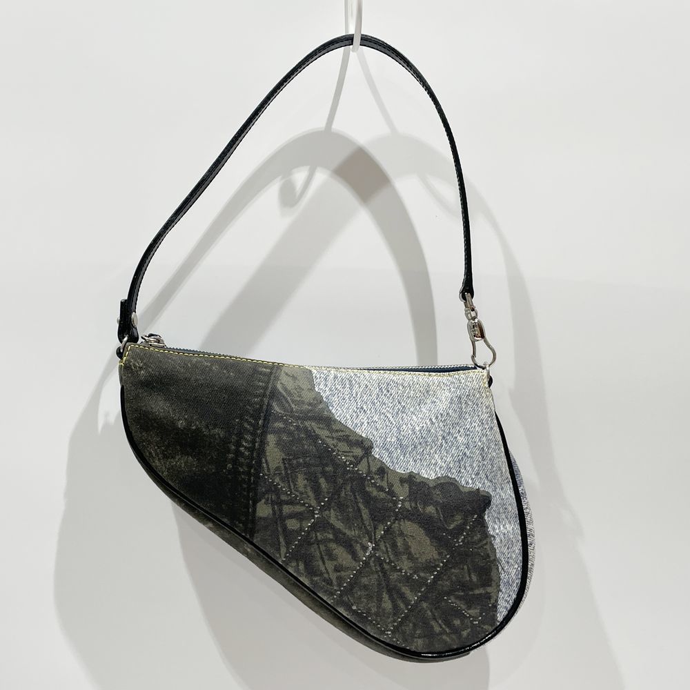 Dior Pouch Bag Christian Shoulder Transfer Print Saddle - Picture 1 of 12